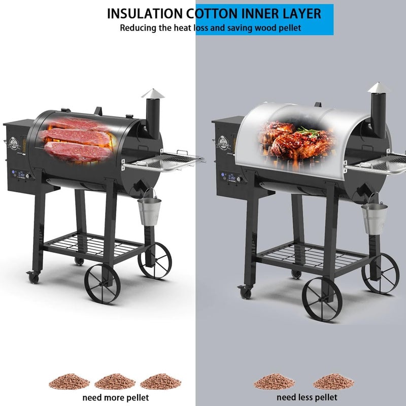 FORYEYC Grill Thermal Insulated Blanket for Pit Boss 800, Pro 820 and Pro 850 Series 820FB, 820S, 820SC, Pro Series 820, 67343 Wood Pellet Smoker Insulated Blanket for Winter Cooking Heat Blanket 850 - Image 5